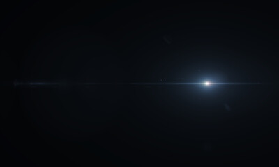 Lens Flare light over background. Easy to add overlay or screen filter over photos