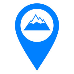 Berg und Kartenmarkierung