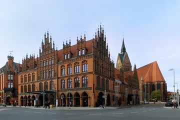 Naklejka premium Marktkirche, Altes Rathaus.