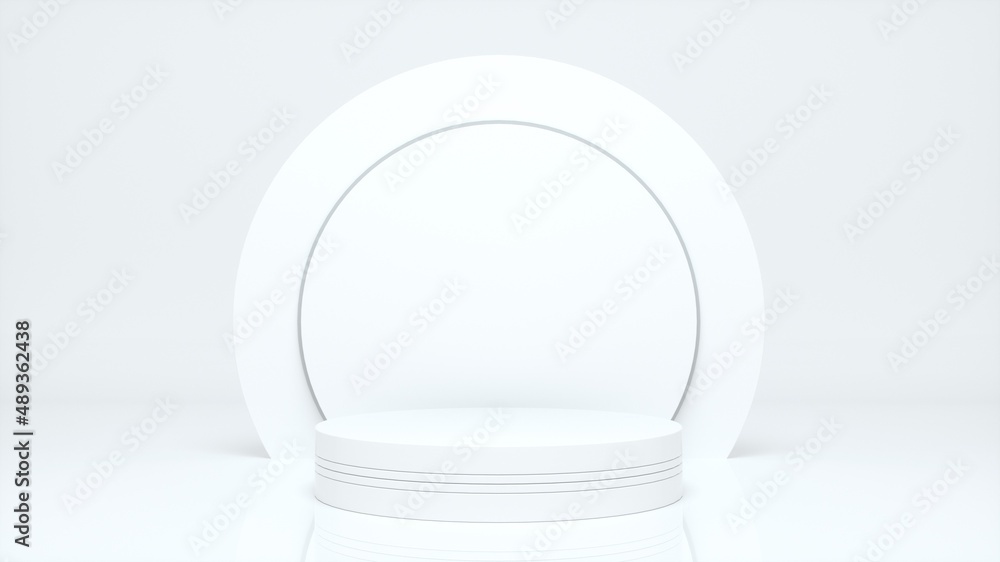 Poster podium and minimal abstract geometry shape background