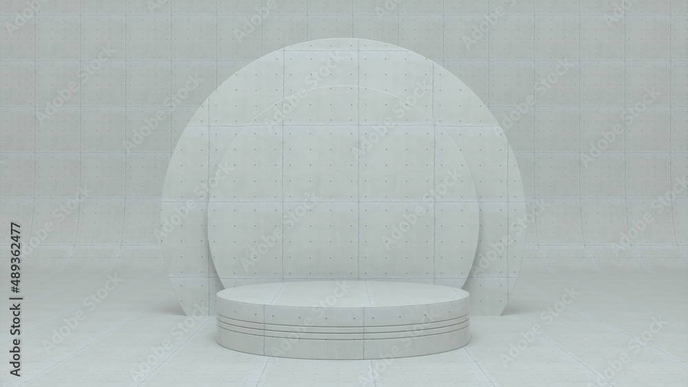 Poster podium and minimal abstract geometry shape background