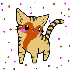 cute sweet cartoon cat