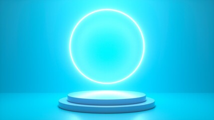 Mock up winner podium