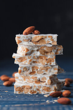 Almond Turron Dessert Slices With Nuts