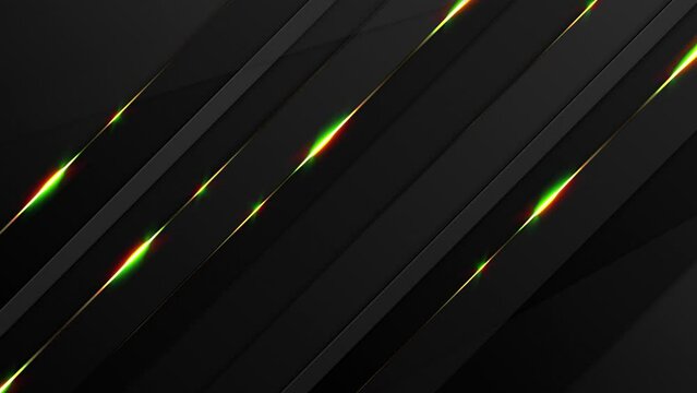 Dynamic elegant luxury subtle black background with glowing golden lines