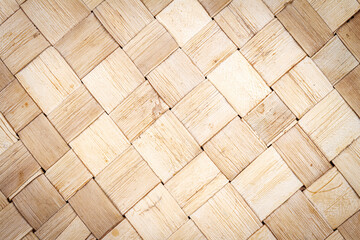 Brown wicker woven table mat