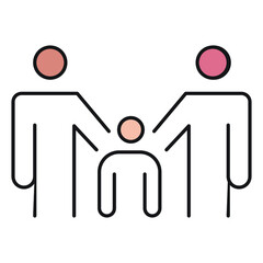 Fototapeta premium family love children icon