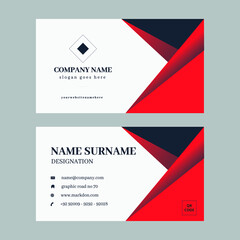 Modern business visiting card design template vector