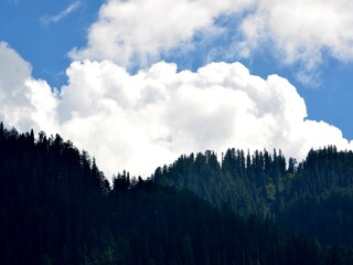 Different angle of clouds shots in the sky during sunny days