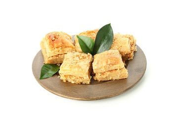 Ramadan Kareem food isolated on white background