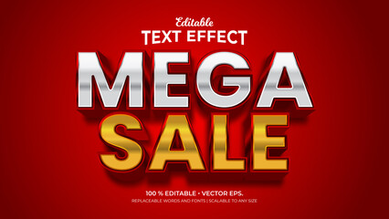 Text Effect, Editable Text - Mega Sale