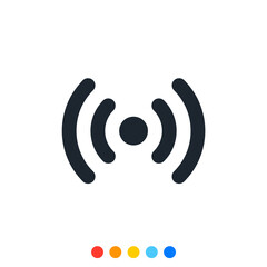 Signal stripe icon, Vector and Illustration.