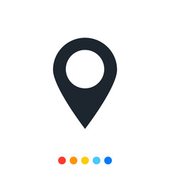 Location pinpoint icon, Vector and Illustration.