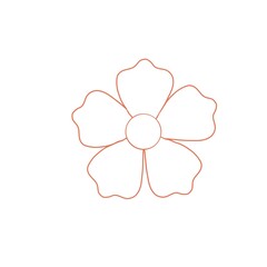 flower icon logo design template