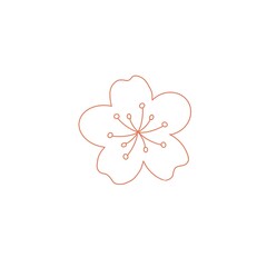 flower icon logo design template