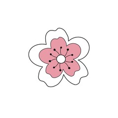 flower icon logo design template
