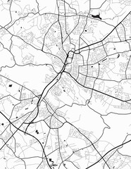 Obraz premium Bielefeld Germany City Map