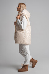 fancy girl with big clothes