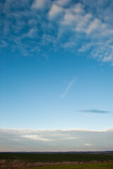 Fototapeta na wymiar Beautiful evening sky and clouds. HDR landscape