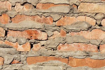 Old brick wall. Texture for backgrounds.