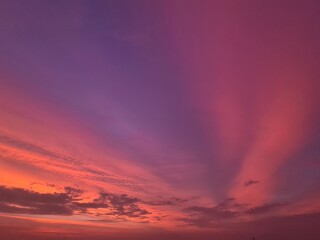 Sunset sky