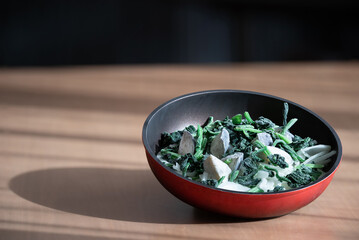 冷凍ほうれん草、冷凍ナス、冷凍玉ねぎ