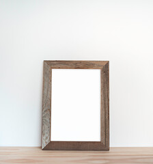 Rustic Wooden 9x13 Picture Frame Mockup