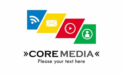 Core media logo template illustration