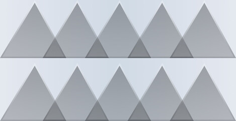 Grey Cloudy Triangle Stacked Pattern Background