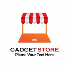 Gadget store logo template illustration