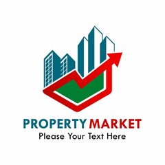 Property market logo template illustration