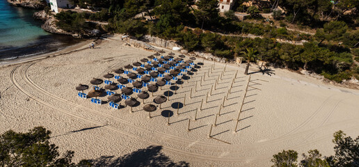 footprints on the beach