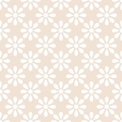 Seamless pastel and white vector pattern with decorative tile white print  background