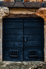 old wooden door
