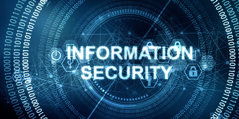 2d illustration information security concept