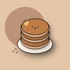 illustration of bread dorayaku