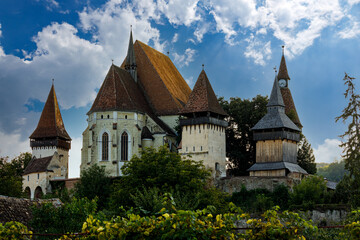 Fototapeta na wymiar The historic castle church of Biertan in Romania