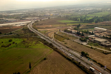 vista aerea tangenziale di Catania
