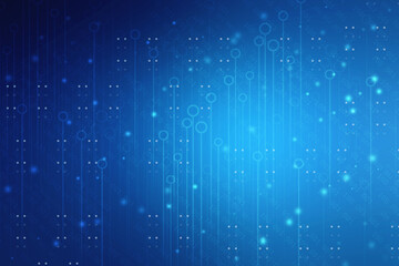 2d illustration Abstract futuristic electronic circuit technology background