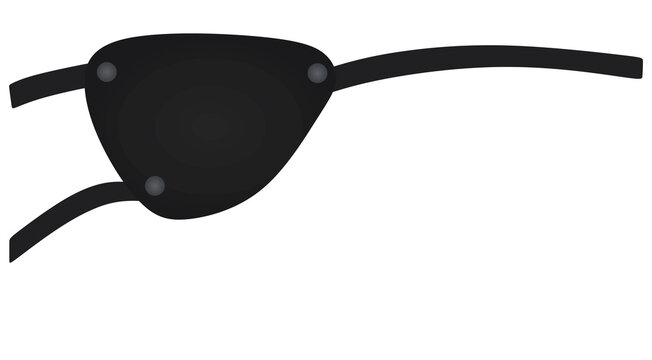 One eye patch. vector illustration