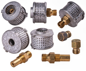 Gas nozzle for natural gas cookers. Spare parts for household appliances.