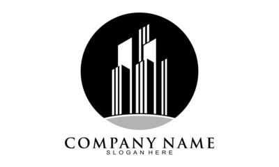 Office building symbol icon logo