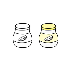 Hand drawn coconut butter.