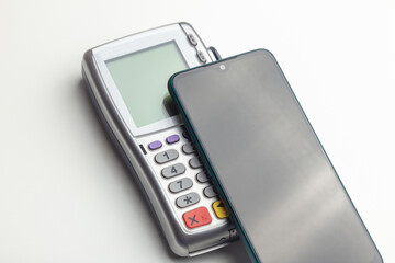 nfc Mobile phone payment with mobile Bank terminal