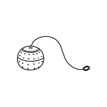 black and white tea infuser clip art preview