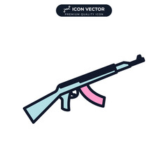 weapon icon symbol template for graphic and web design collection logo vector illustration