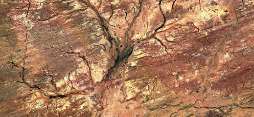 Forest in autumn, abstract photography of the deserts of Africa from the air. aerial view of desert landscapes, Genre: Abstract Naturalism, from the abstract to the figurative