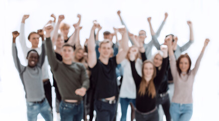 background image of a casual group of happy young people