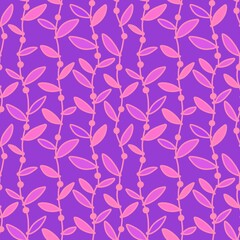 Simple floral seamless pattern with flowers for fabrics and cards and linens and kids and wrapping paper