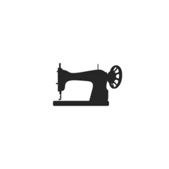 sewing machine icon on a white background